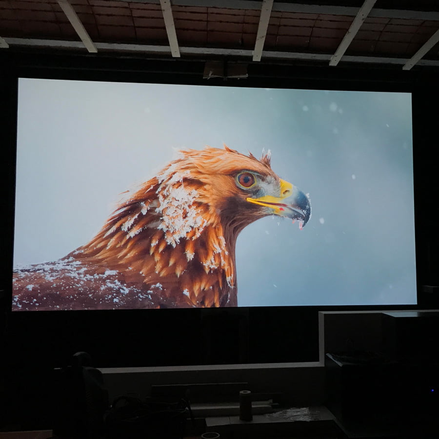 Mayor calidad de imagen proyectada en pintura reflectante para proyector