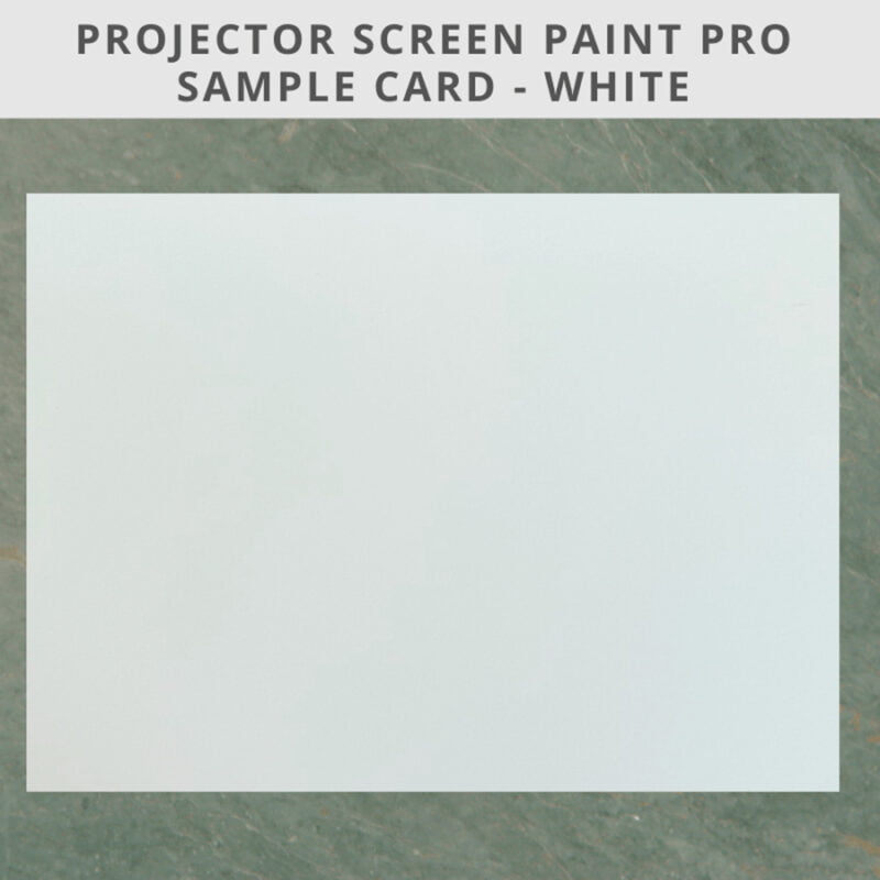 Pintura de proyector pro muestra tarjeta A4_